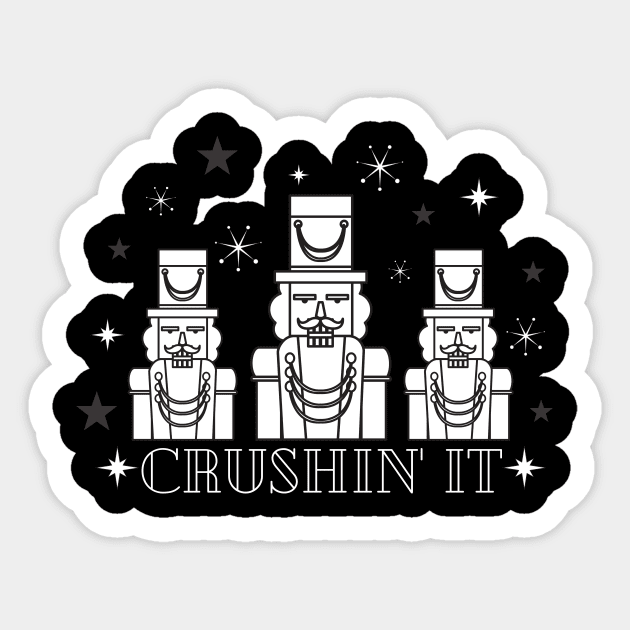 Crushin' It Sticker by Christmas Clatter